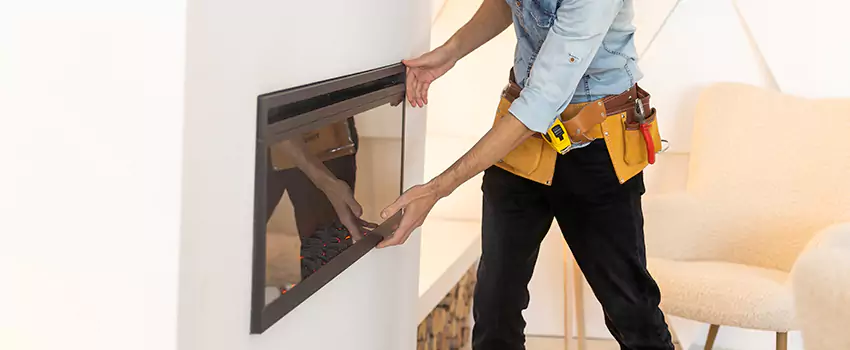Metal Fireplace Installation in Leander, Texas