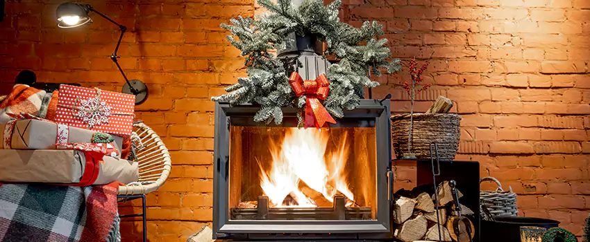 Travis Industries Linear Gas Fireplace Installation in Leander, Texas