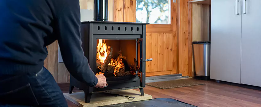 Open Hearth Wood Fireplace Installation in Leander, TX