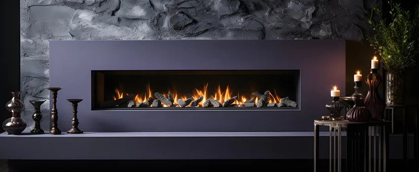 Ember Bed for Ventless Gas Fireplace in Leander, TX
