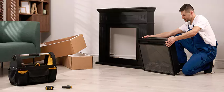 Old Rusted Metal Fireplace Repair And Replacement in Leander, TX